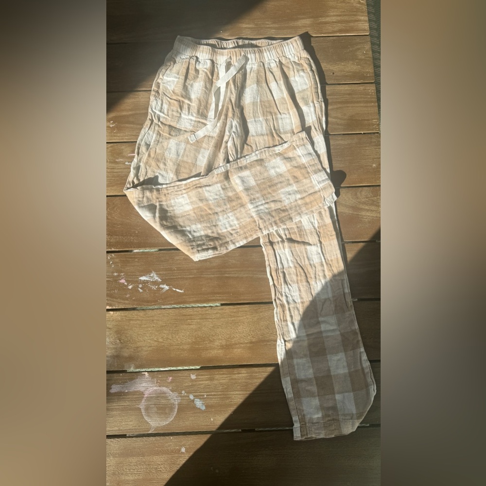 OLD NAVY NEUTRAL BUFFALO CHECK PJ PANTS